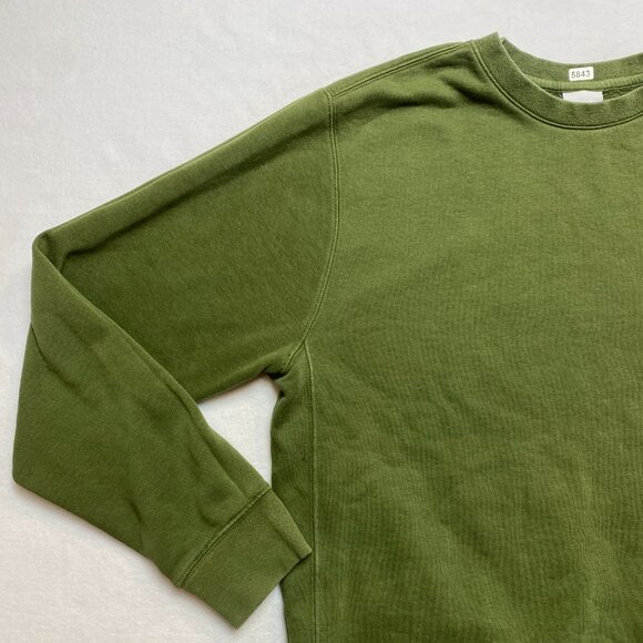 VintageN ike Sweatshirt Men's S Army Green Swoosh Pullover Crewneck Y2K - Picture 7 of 13